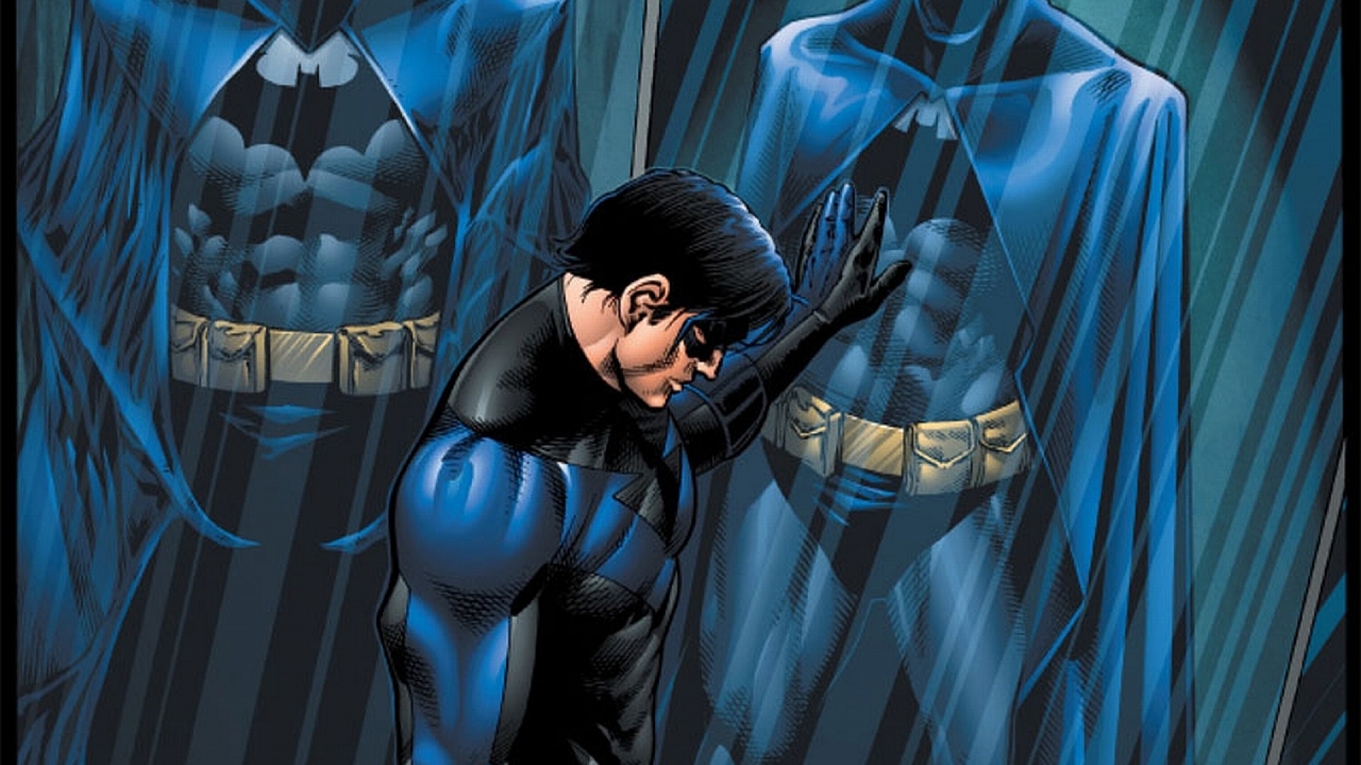 Nightwing - Nightwing As Batman , HD Wallpaper & Backgrounds
