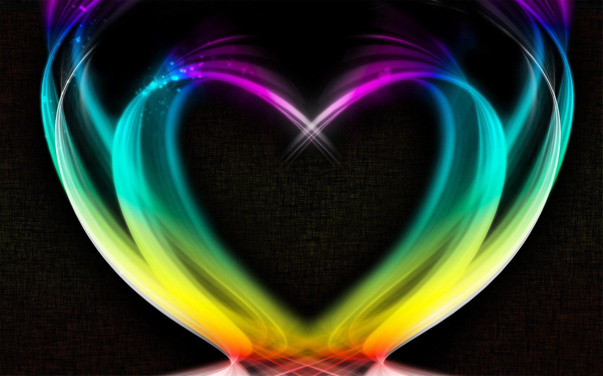 3d Heart Art Love Wallpaper Screensavers - Rainbow Love Heart Backgrounds , HD Wallpaper & Backgrounds
