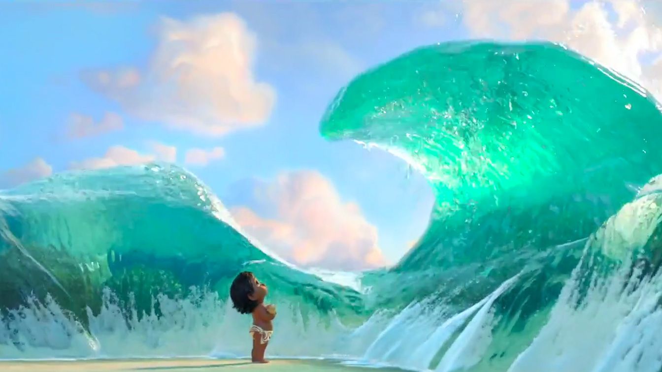 Vaiana Wallpaper Home Sweet Home - Baby Moana With Water , HD Wallpaper & Backgrounds