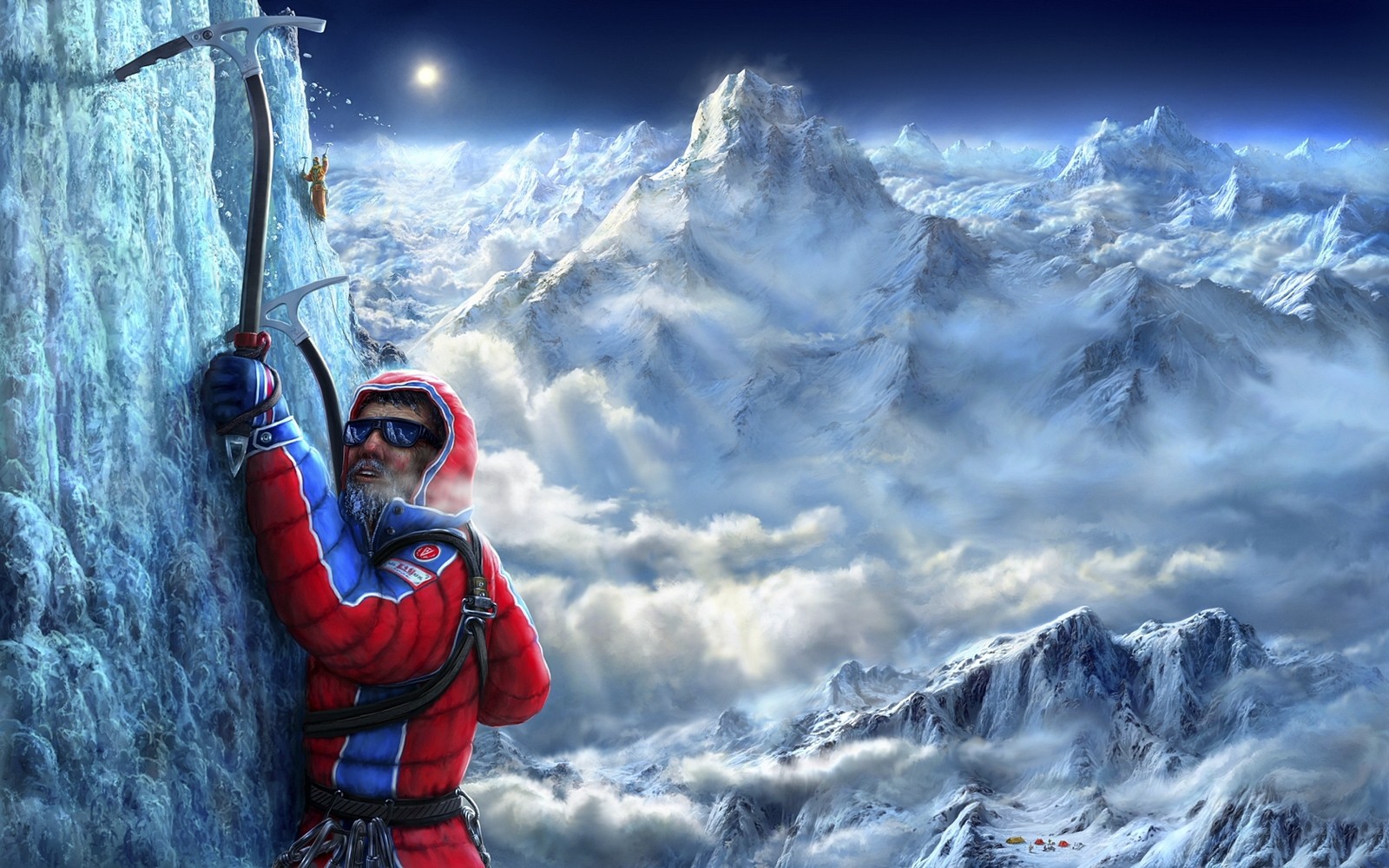 Winter Hike 4k Hd Desktop Wallpaper For 4k Ultra Hd - Mountain Climbers , HD Wallpaper & Backgrounds