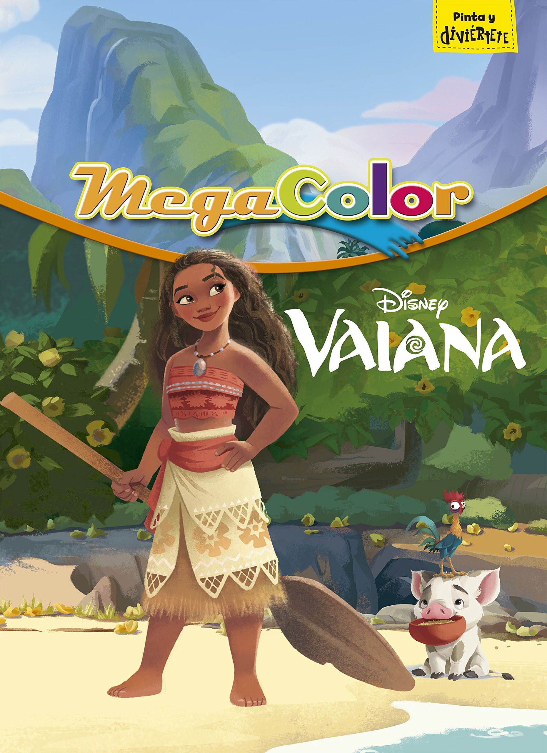 Disney's Moana Images Moana Spanish Book Cover Hd Wallpaper - Megacolor - Vv.. , HD Wallpaper & Backgrounds