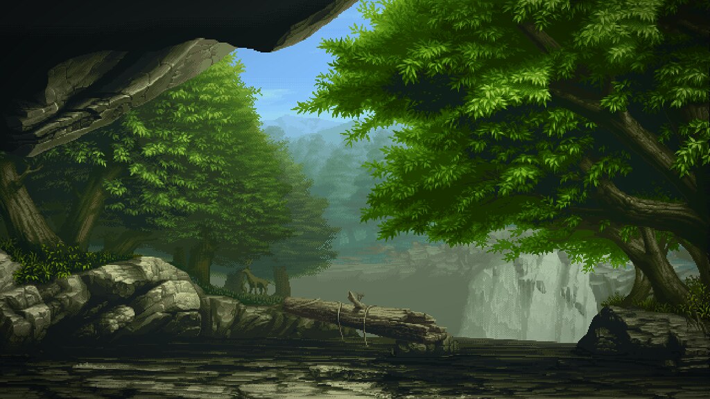 Pixel Art Wallpaper - Nature Pixel Art , HD Wallpaper & Backgrounds