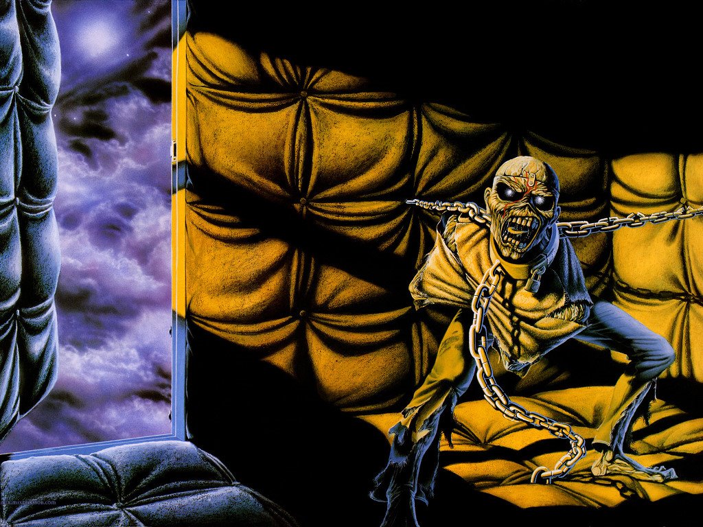 Iron Maiden - Iron Maiden Piece Of Mind Back Cover , HD Wallpaper & Backgrounds