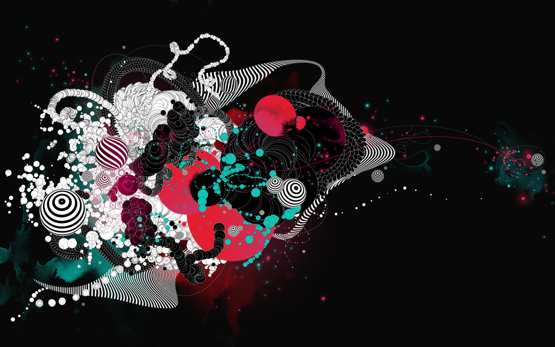 Teaser, Pattern, Vector, Psychedelic, View,download, - Retro Black , HD Wallpaper & Backgrounds