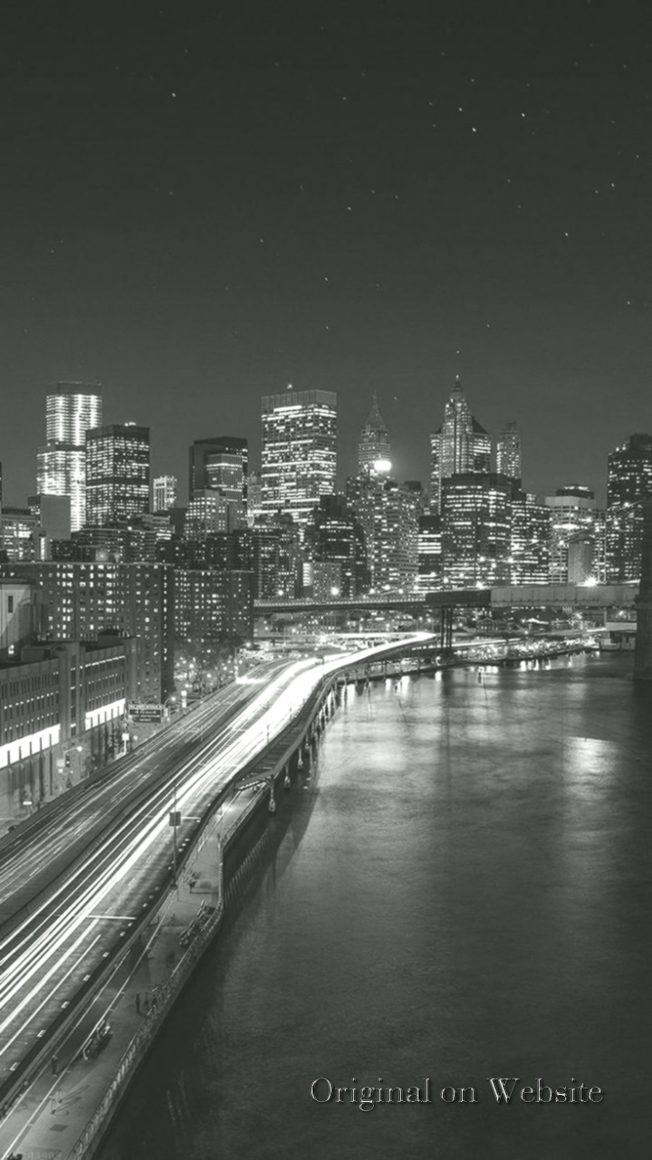 Iphone Wallpaper 4k Nature- Night City View Lights - Manhattan Nights , HD Wallpaper & Backgrounds