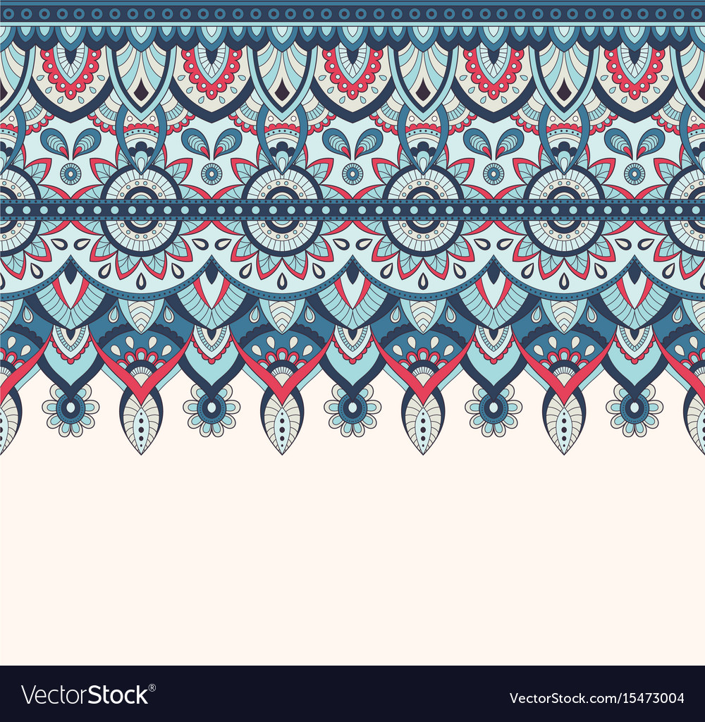 Seamless Doodle Zentangle Pattern Vector Image - Illustration , HD Wallpaper & Backgrounds