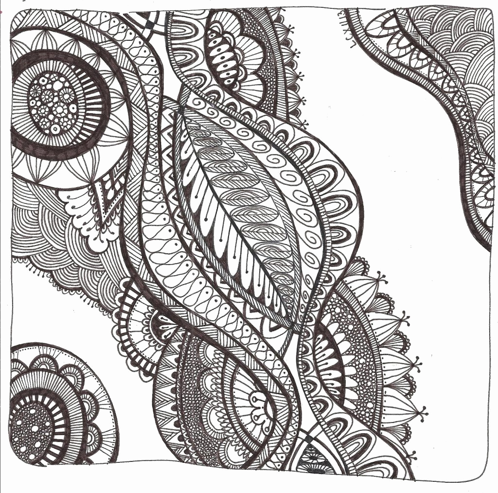 Zentangle Printables Awesome Free Printable Zentangle - Coloring Book , HD Wallpaper & Backgrounds