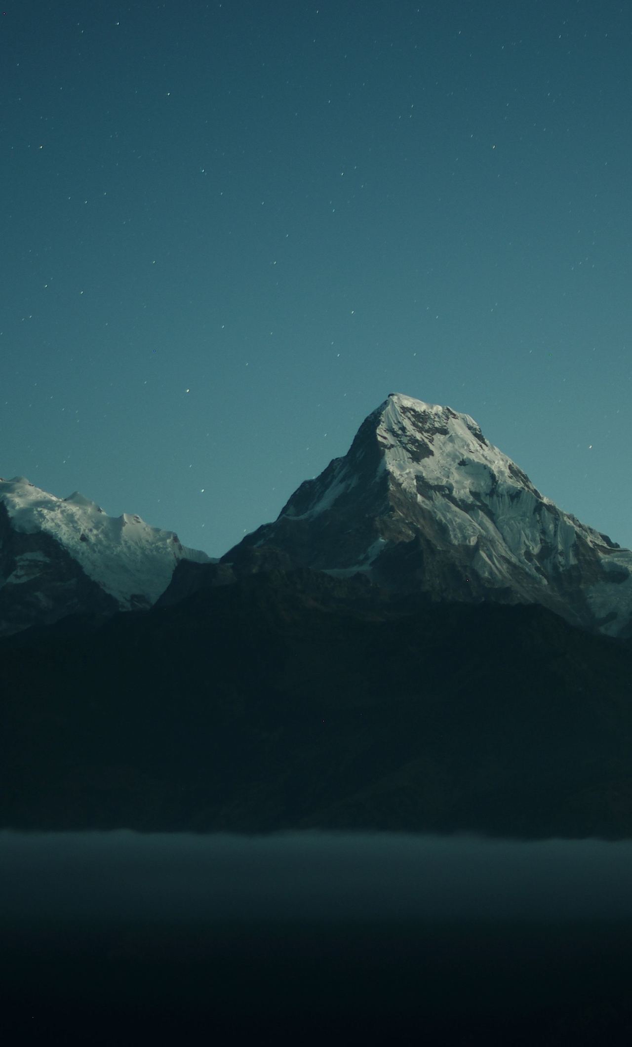 Mountains Landscape Dark Nature 4k - Annapurna , HD Wallpaper & Backgrounds
