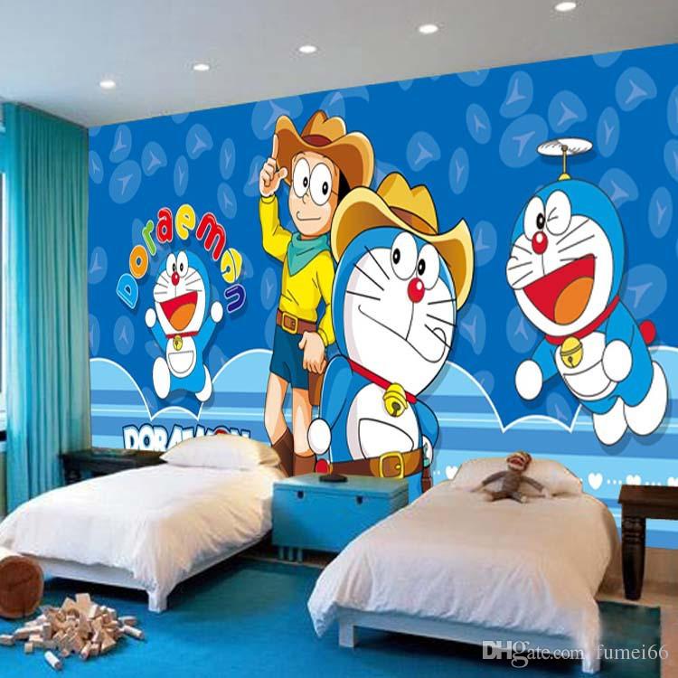 Japanese Anime Wallpaper Doraemon Wall Mural Cartoon - Doraemon Wallpaper For Wall , HD Wallpaper & Backgrounds
