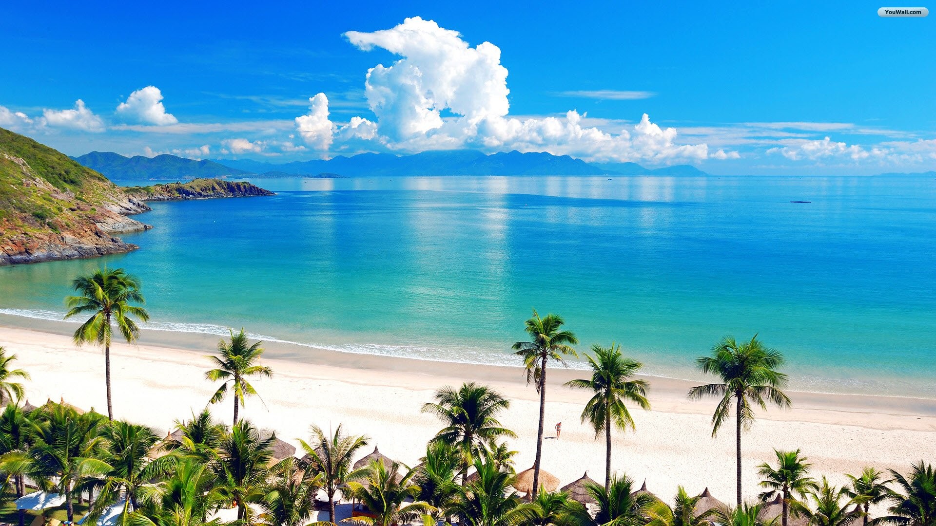 Beach View Wallpaper For Walls - Vietnam Beach , HD Wallpaper & Backgrounds