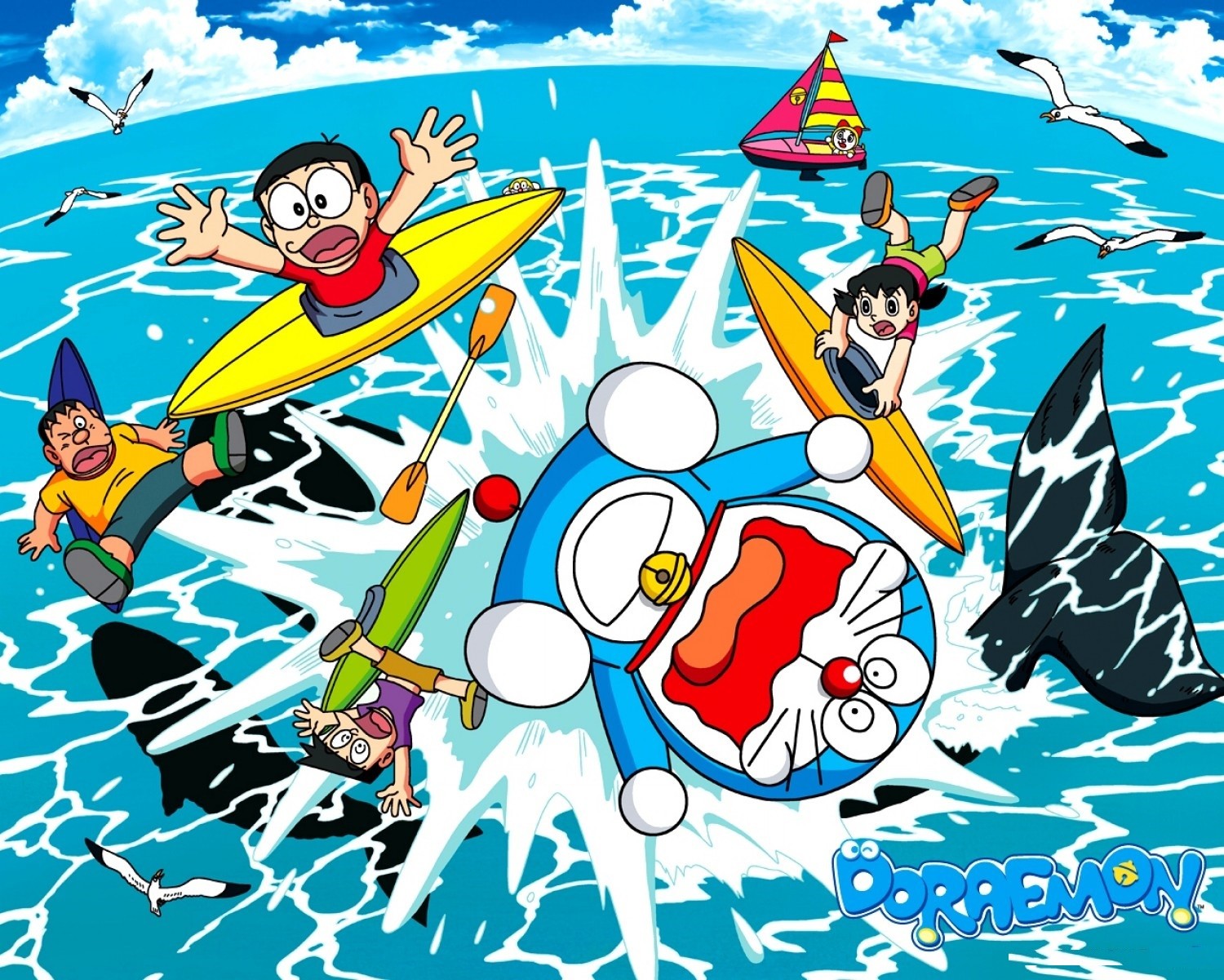 Doraemon Wallpaper Free Download - Doraemon And Friends Wallpaper 2015 , HD Wallpaper & Backgrounds