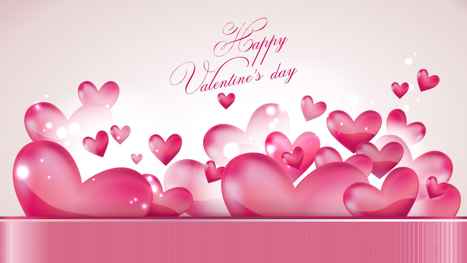 Cute, Lovely & Most Beautiful Happy Valentines Day - Happy Valentines Day Hearts , HD Wallpaper & Backgrounds