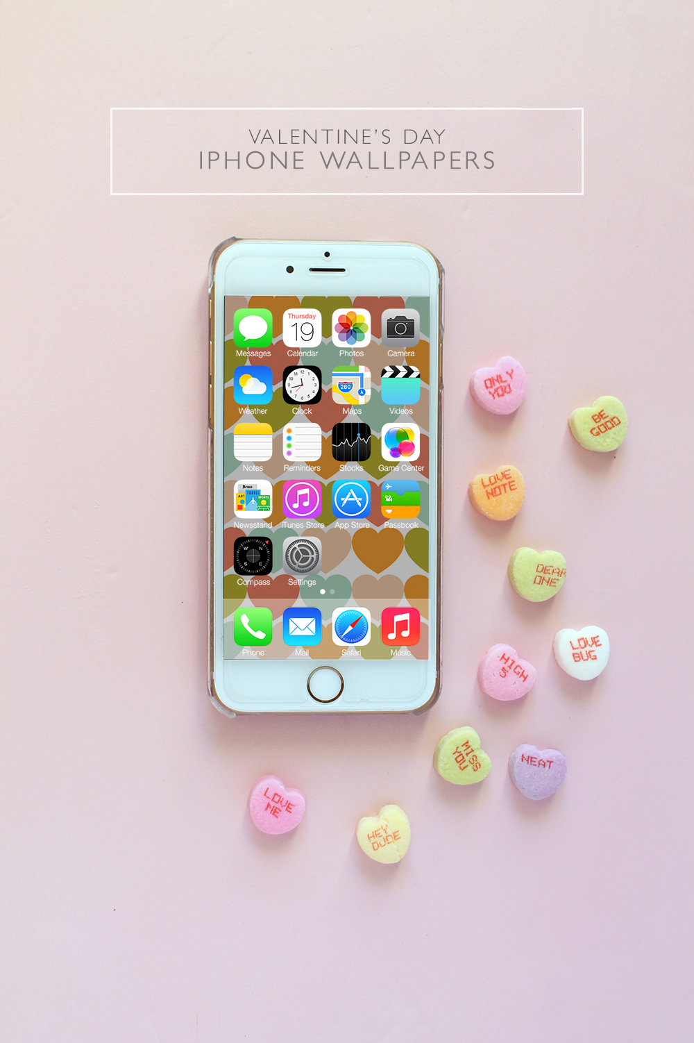 Download These Free Valentine's Day Iphone Wallpapers - Valentines Day Wallpaper Iphone , HD Wallpaper & Backgrounds