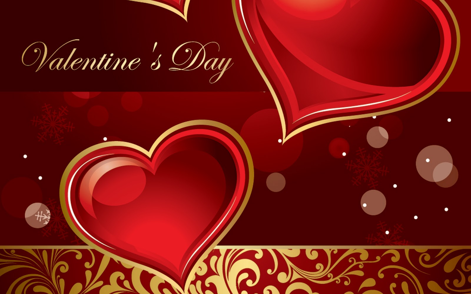 Free Valentine Day Desktop Background - Cute Red Valentines Backgrounds , HD Wallpaper & Backgrounds