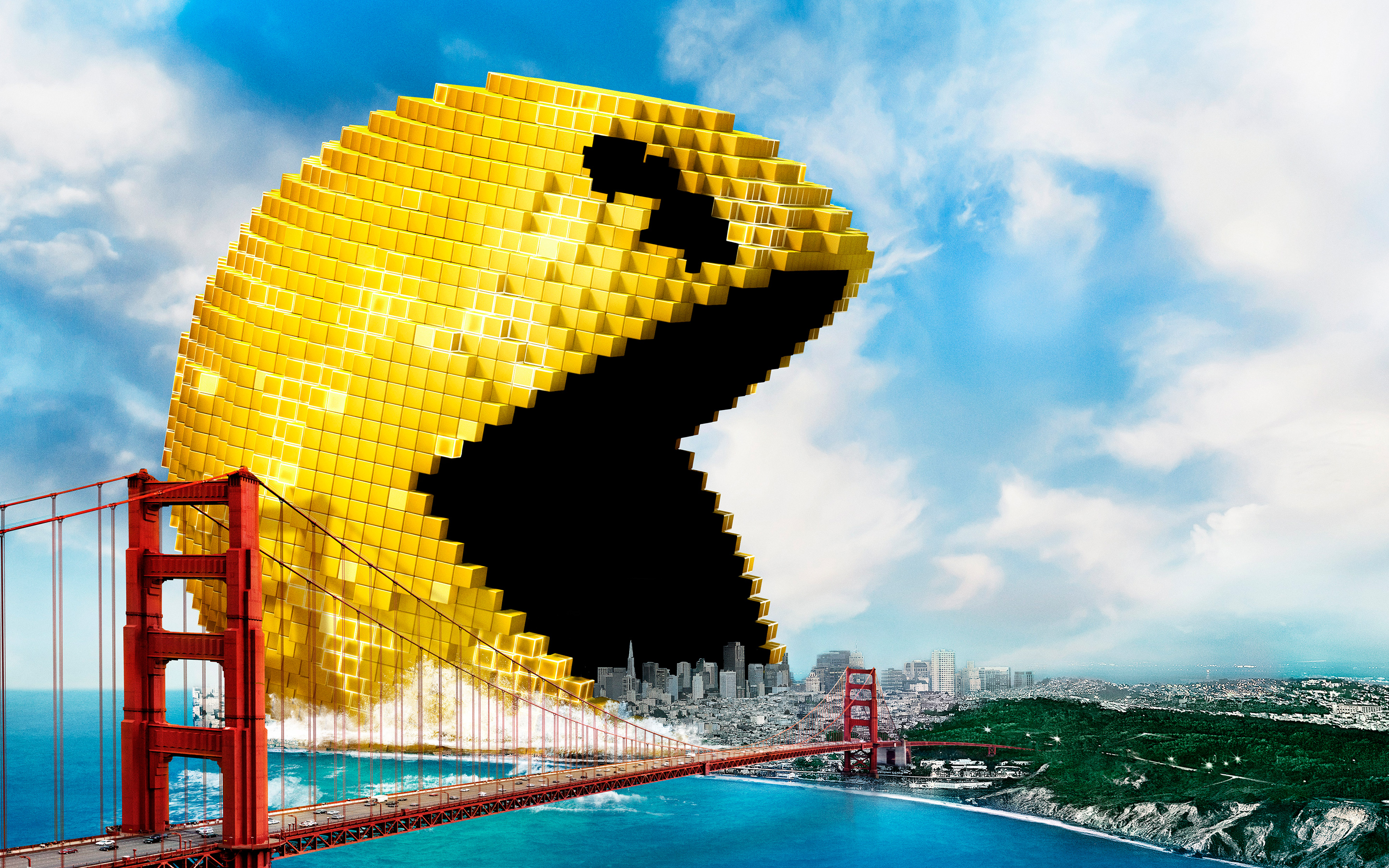 Pixels - Pacman 4k , HD Wallpaper & Backgrounds