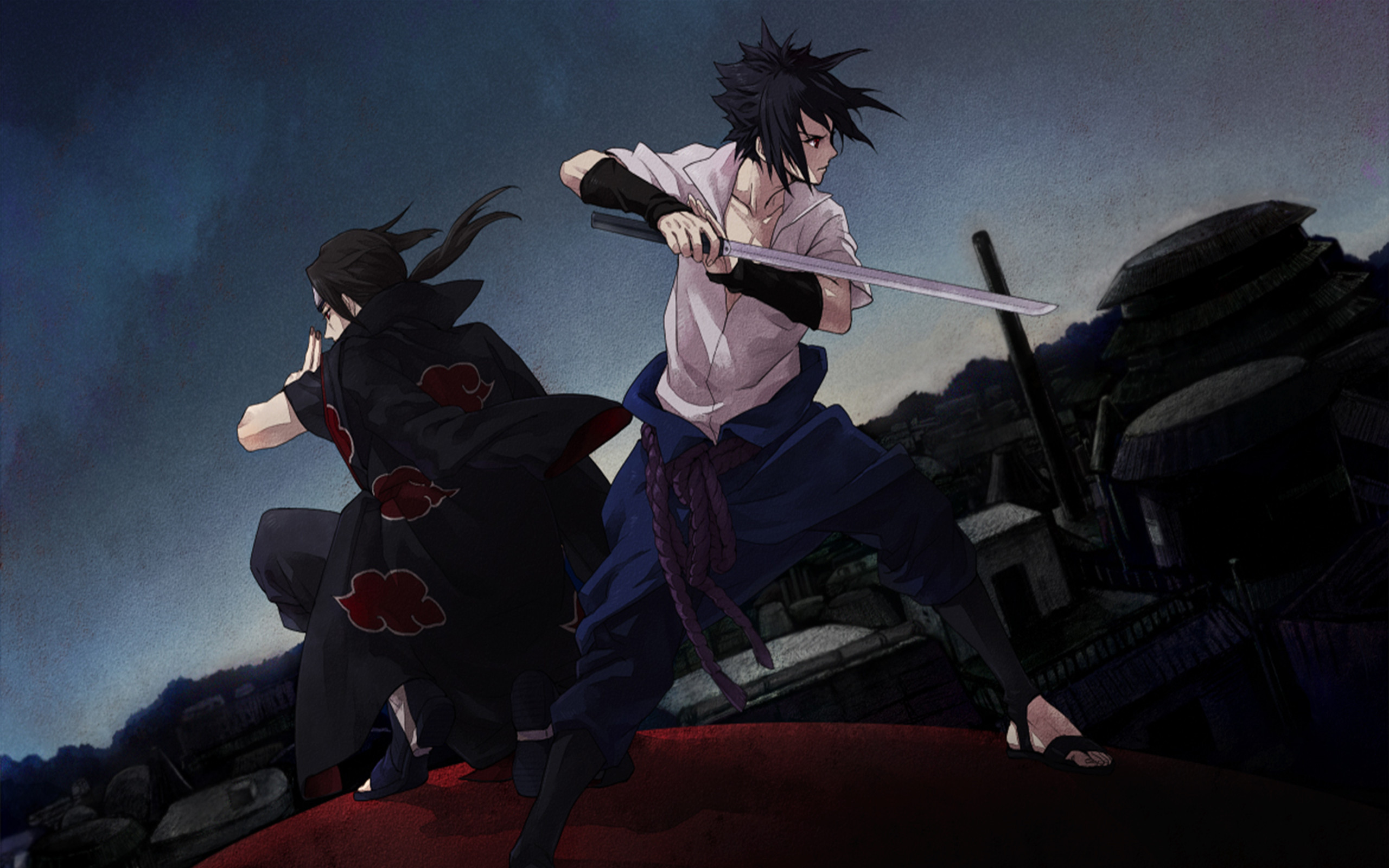 Uchiha Brothers - Sasuke And Itachi Wallpaper Hd , HD Wallpaper & Backgrounds