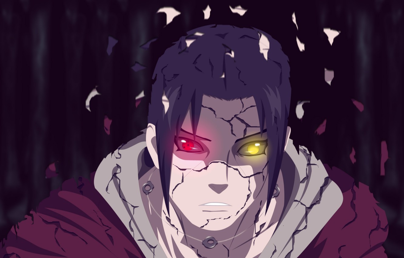 Photo Wallpaper Art, Naruto, Sharingan, Uchiha Itachi - Itachi Edo Tensei Death , HD Wallpaper & Backgrounds