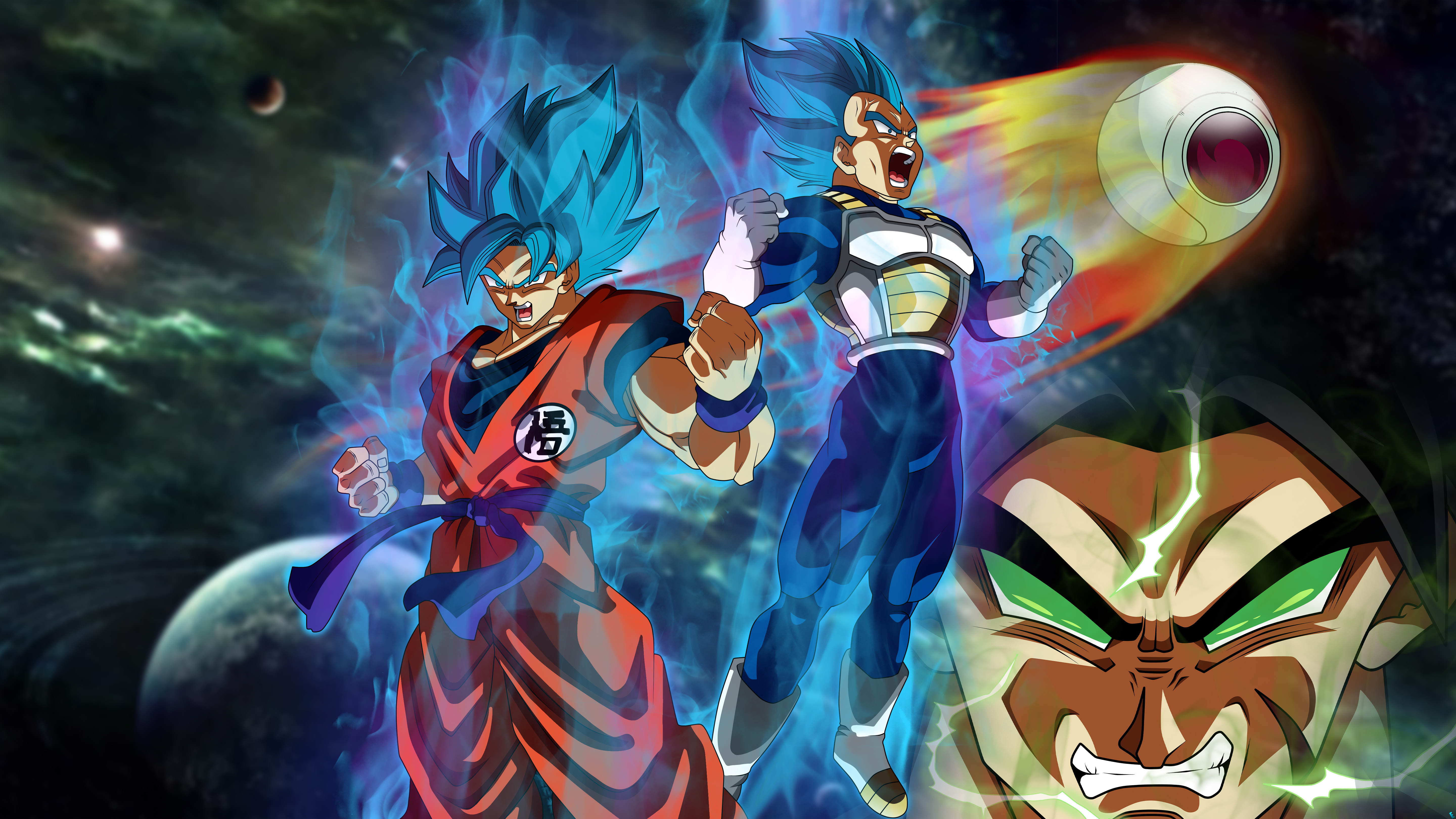 Goku Vegeta Dragon Ball Super 5k - Dragon Ball Super Broly , HD Wallpaper & Backgrounds