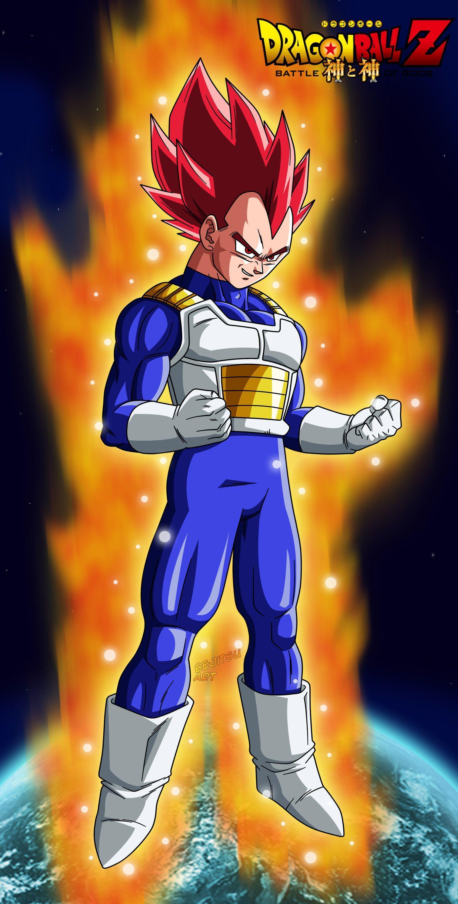 Dragon Ball Z Vegeta Wallpaper - Vegeta Super Saiyan God , HD Wallpaper & Backgrounds