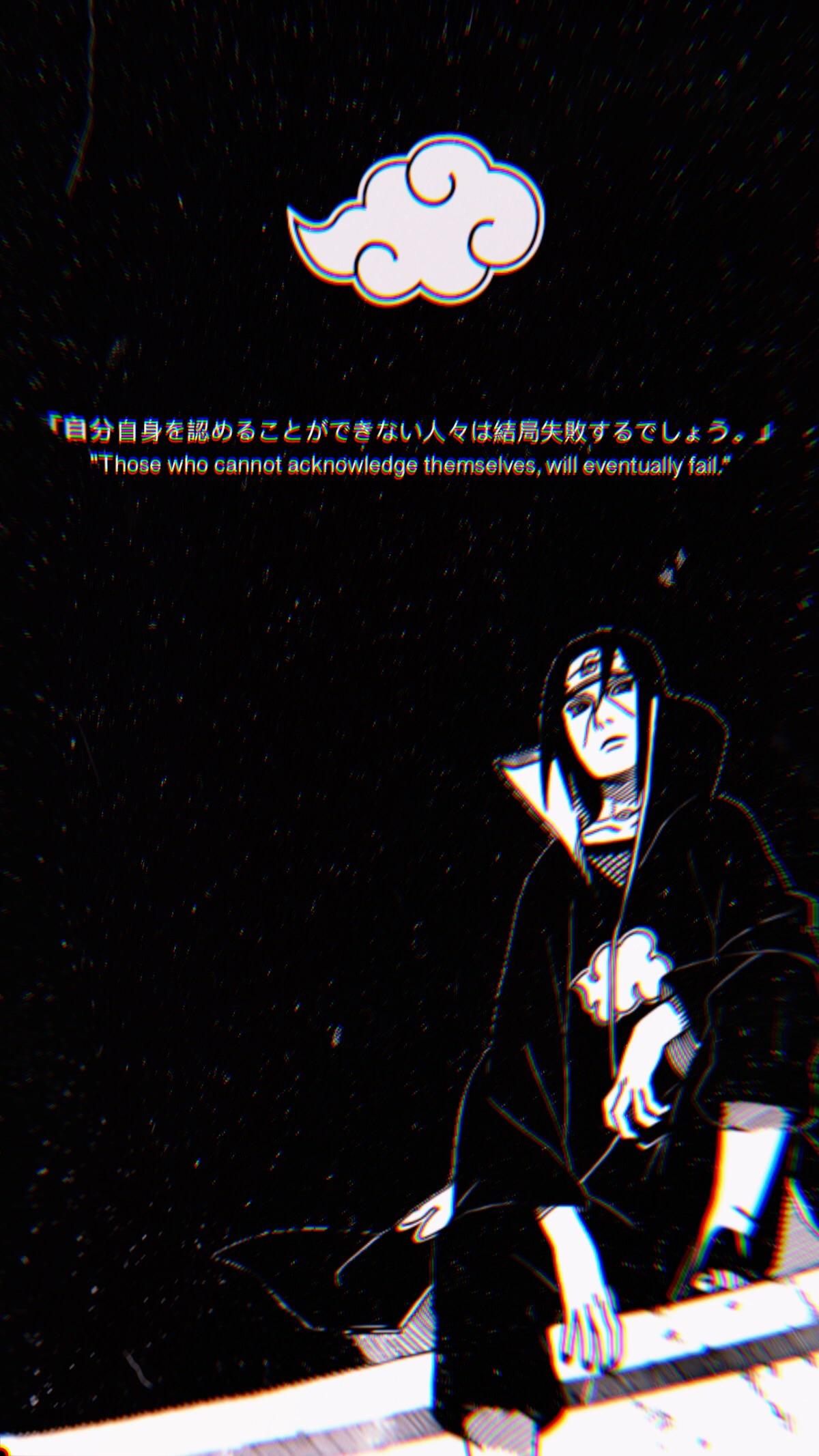 Picsi Did A Itachi Wallpaper Too - Badass Itachi Uchiha Quotes , HD Wallpaper & Backgrounds