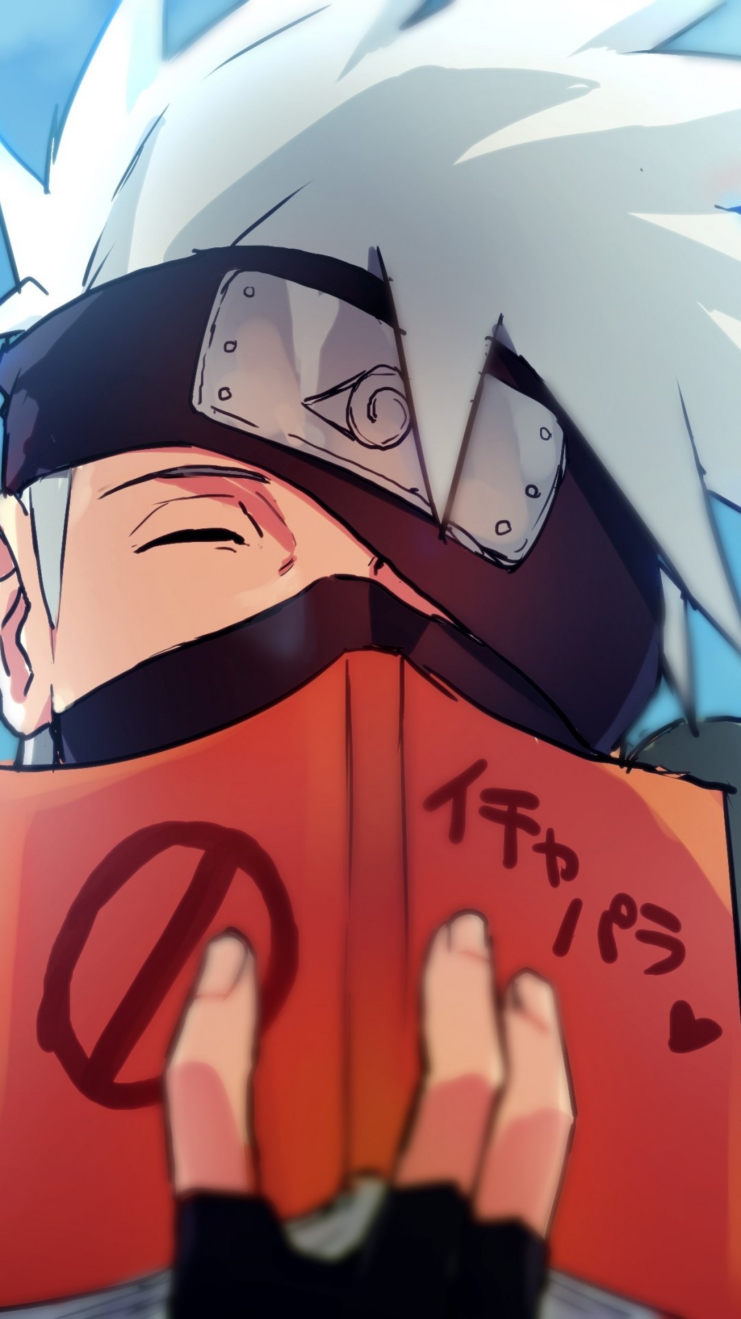 Hatake Kakashi, Smiling, Mask, Naruto - Kakashi Hatake Wallpaper Iphone , HD Wallpaper & Backgrounds