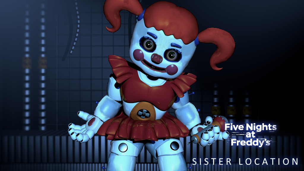 Fnaf Wallpapers - Baby Sister Location Characters , HD Wallpaper & Backgrounds