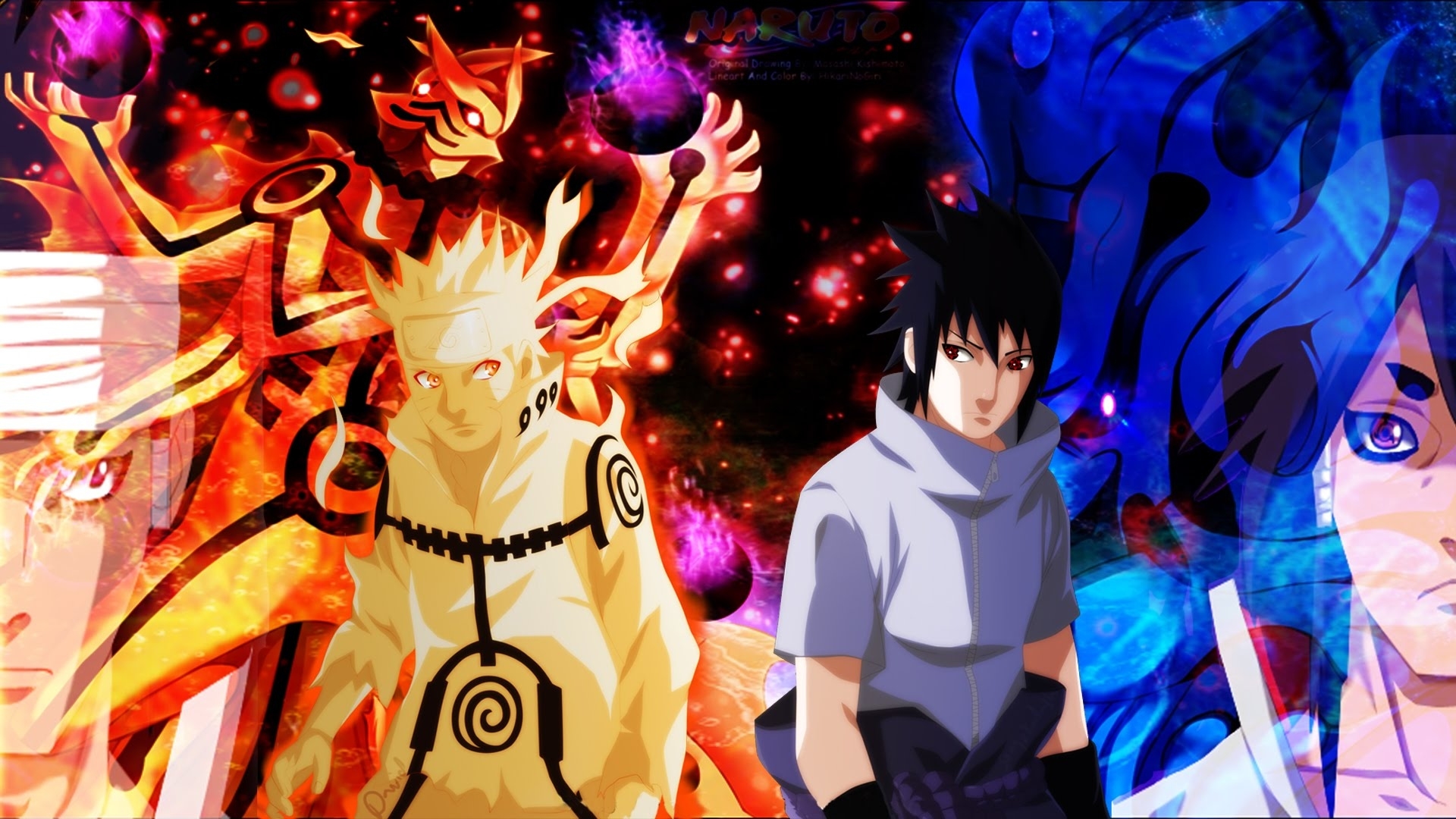 Battle Naruto Vs Sasuke Wallpaper Desktop Free Laptop - Naruto Sasuke Wallpaper Hd , HD Wallpaper & Backgrounds