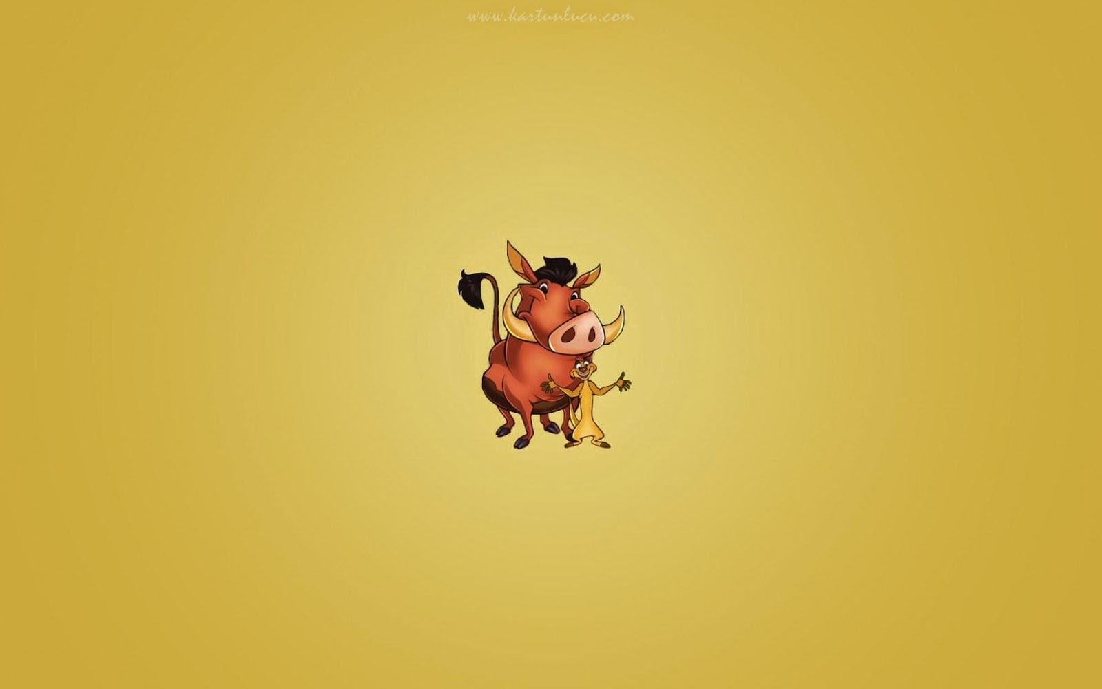 Wallpaper Kartun Lucu 3d Image Gallery - Pumba And Timon Wallpaper Iphone , HD Wallpaper & Backgrounds