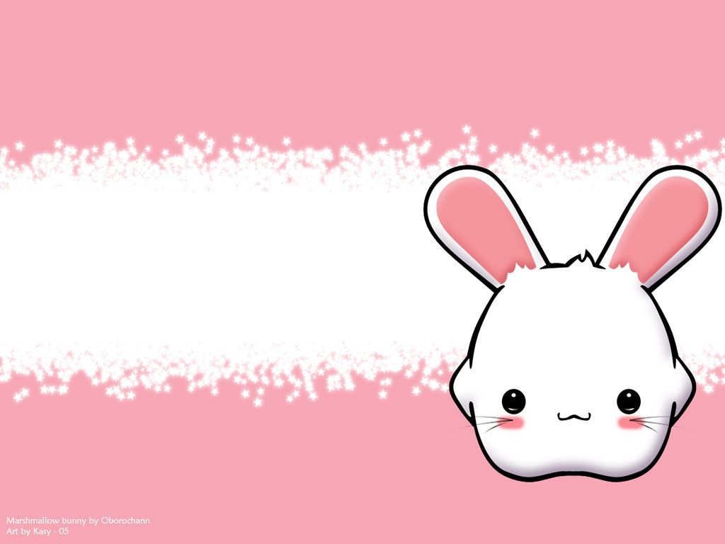 Cute Anime Cartoons - Cute Rabbit Background Cartoon , HD Wallpaper & Backgrounds