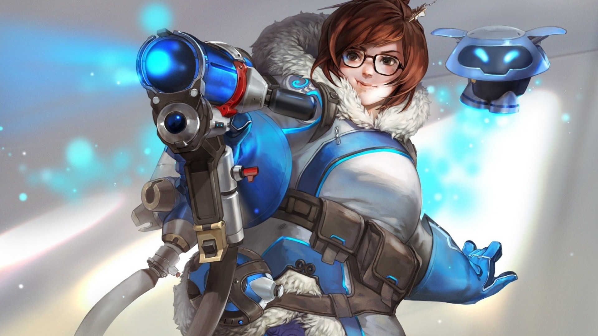 Mei Overwatch Art Wallpaper Free Hd Desktop And Mobile - Overwatch Mei , HD Wallpaper & Backgrounds