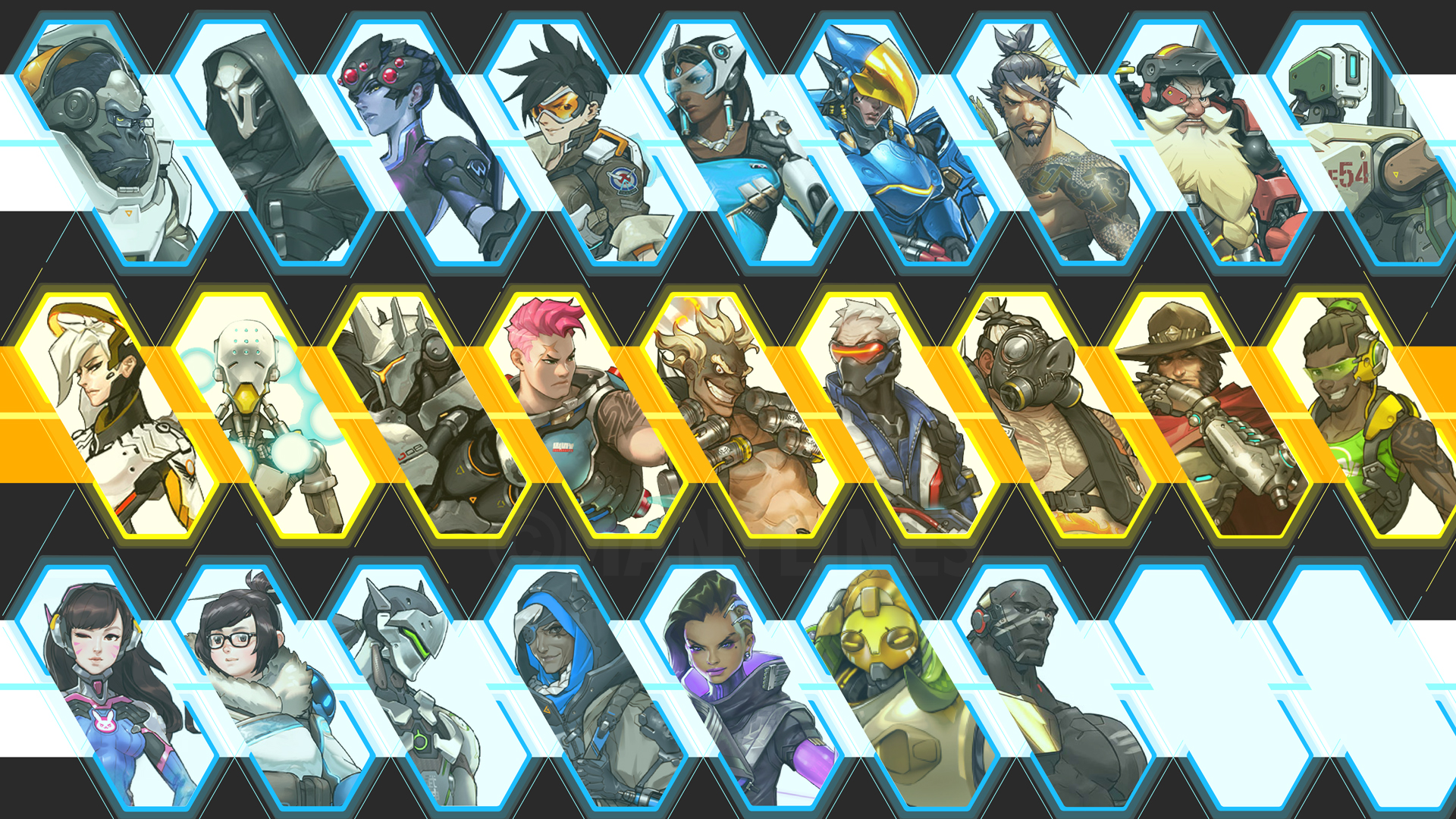 Heroes Of Overwatch - Overwatch Wallpaper With Doomfist , HD Wallpaper & Backgrounds