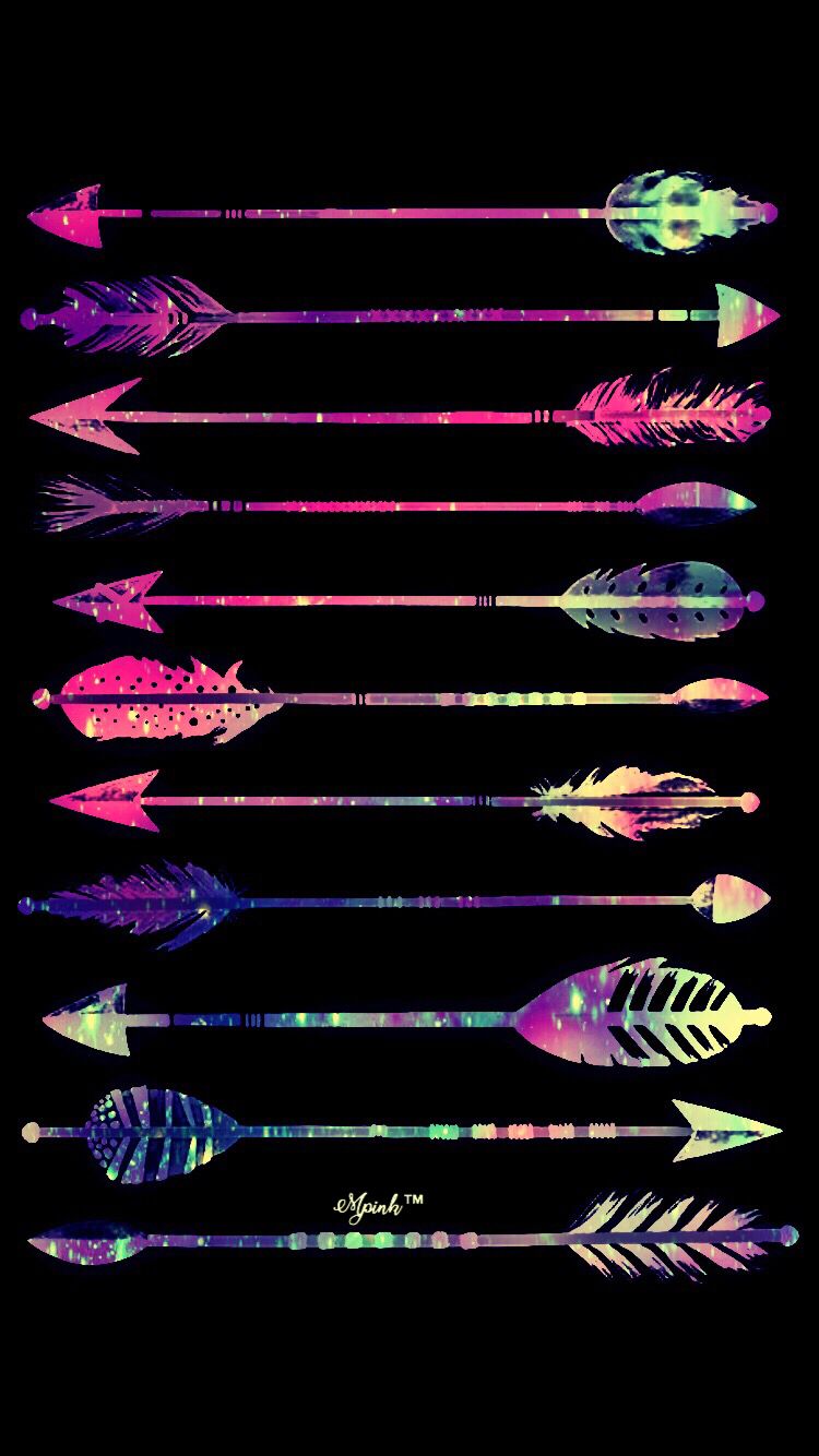 Neon Arrow Heads Hipster Wallpaper I Created For The - Symmetry , HD Wallpaper & Backgrounds