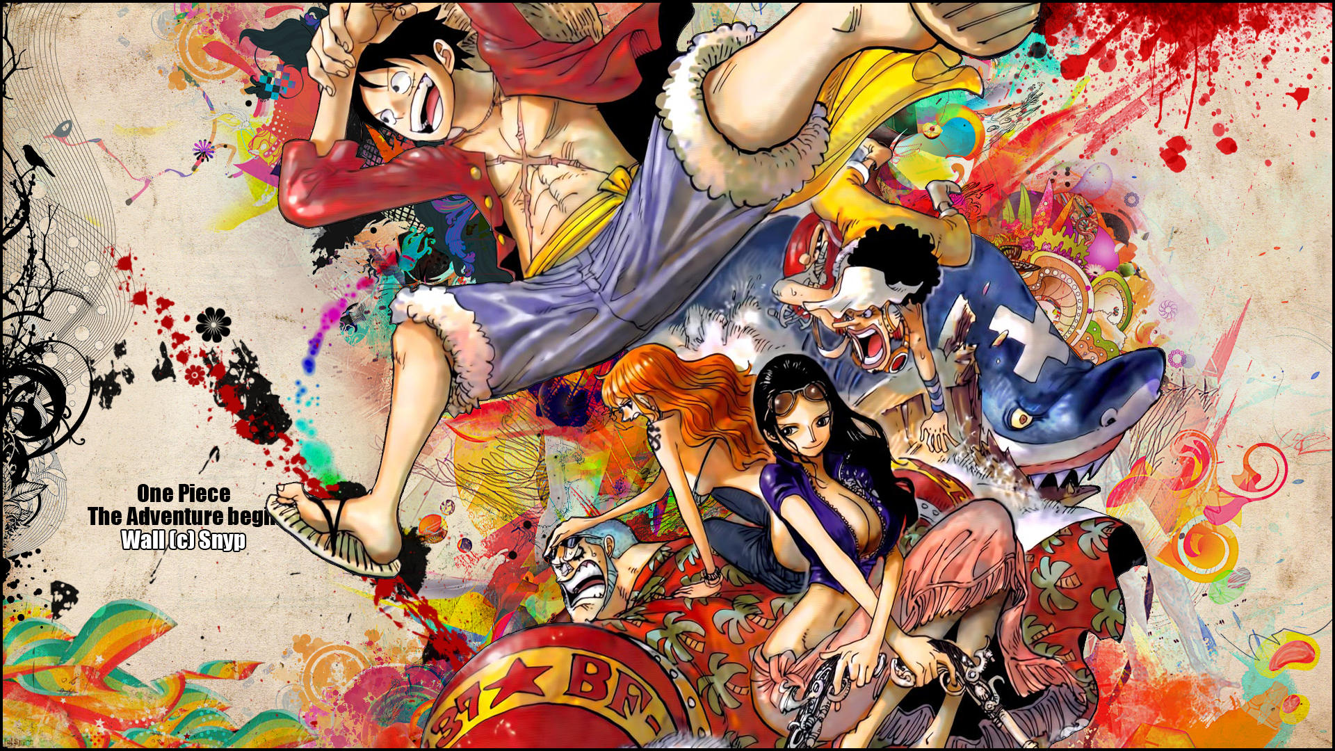 One Piece New World Wallpaper Hd - One Piece Watercolor , HD Wallpaper & Backgrounds