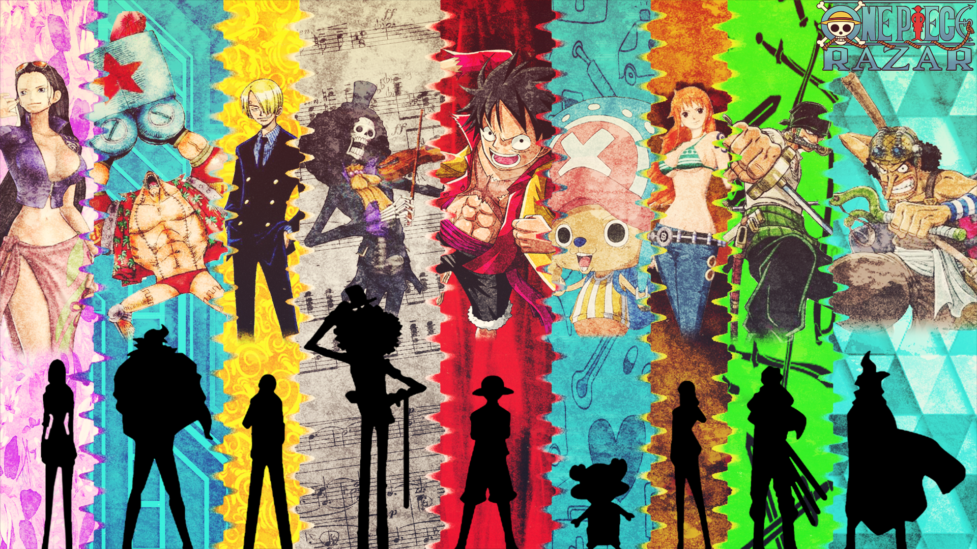 One Piece Hd Desktop Wallpaper - One Piece Mugiwara Crew , HD Wallpaper & Backgrounds