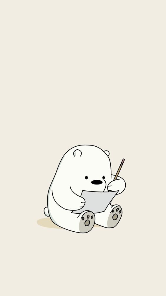 Panda Writeing - Cartoon , HD Wallpaper & Backgrounds