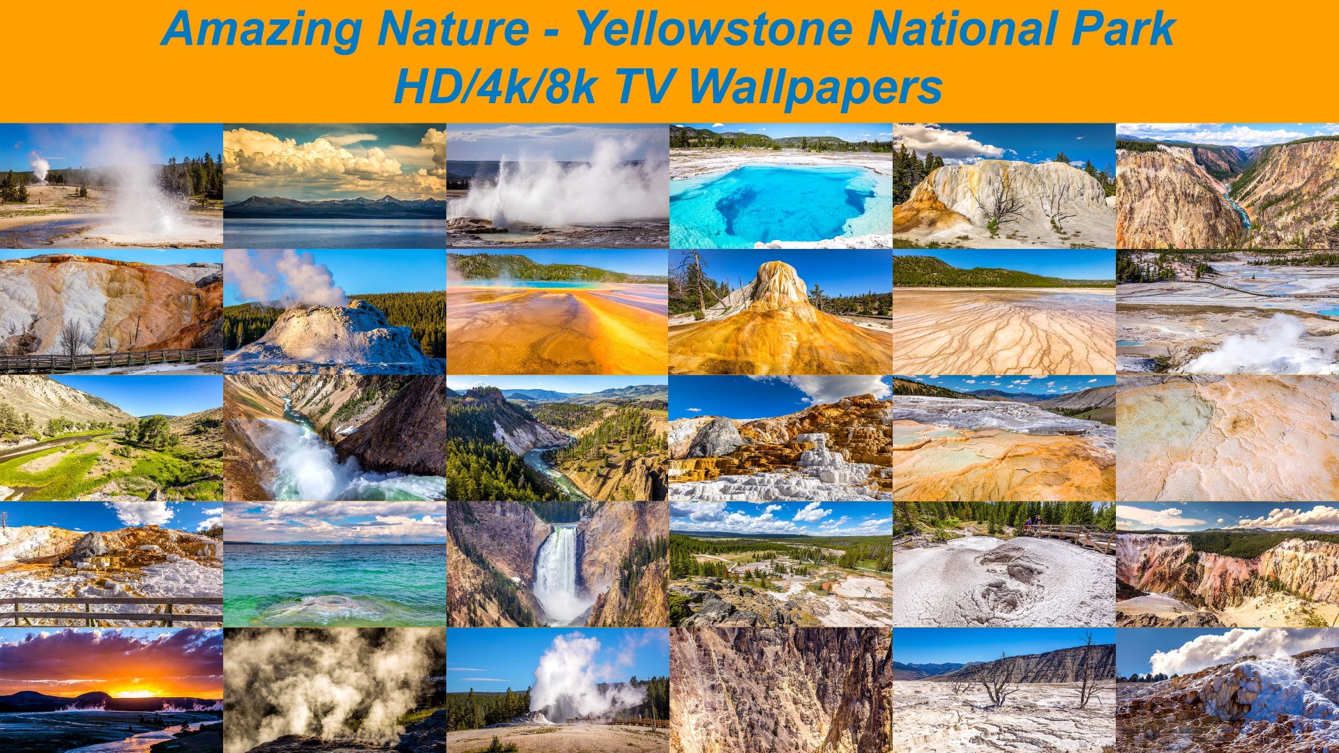 Yellowstone National Park 8k/4k/hd Tv Wallpapers - Rock , HD Wallpaper & Backgrounds