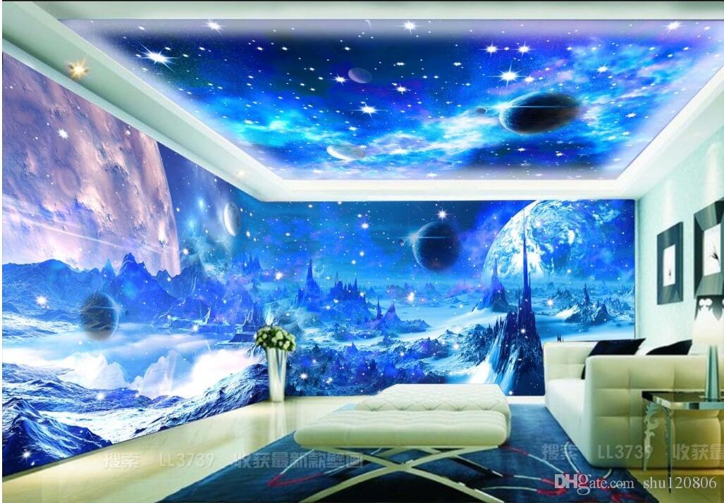 Acquista 3d Carta Da Parati Foto Personalizzata Di - Moon Space Room , HD Wallpaper & Backgrounds