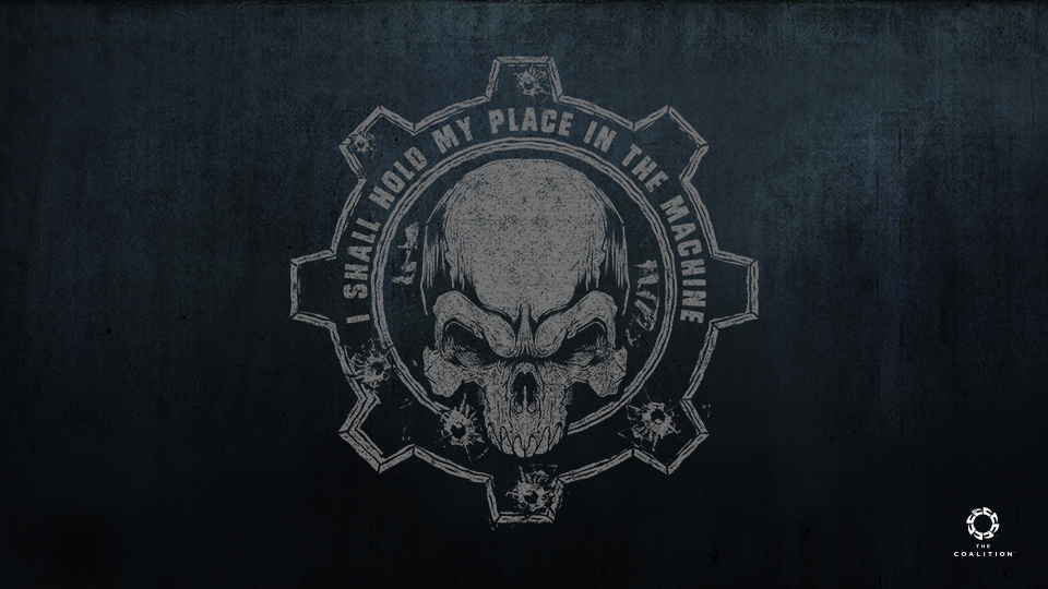 Download Tema Wallpaper - Gear Of War Logo , HD Wallpaper & Backgrounds