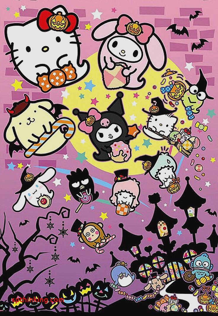 Wallpaper Lucu Iphone - Halloween Sticker Japan Sanrio , HD Wallpaper & Backgrounds