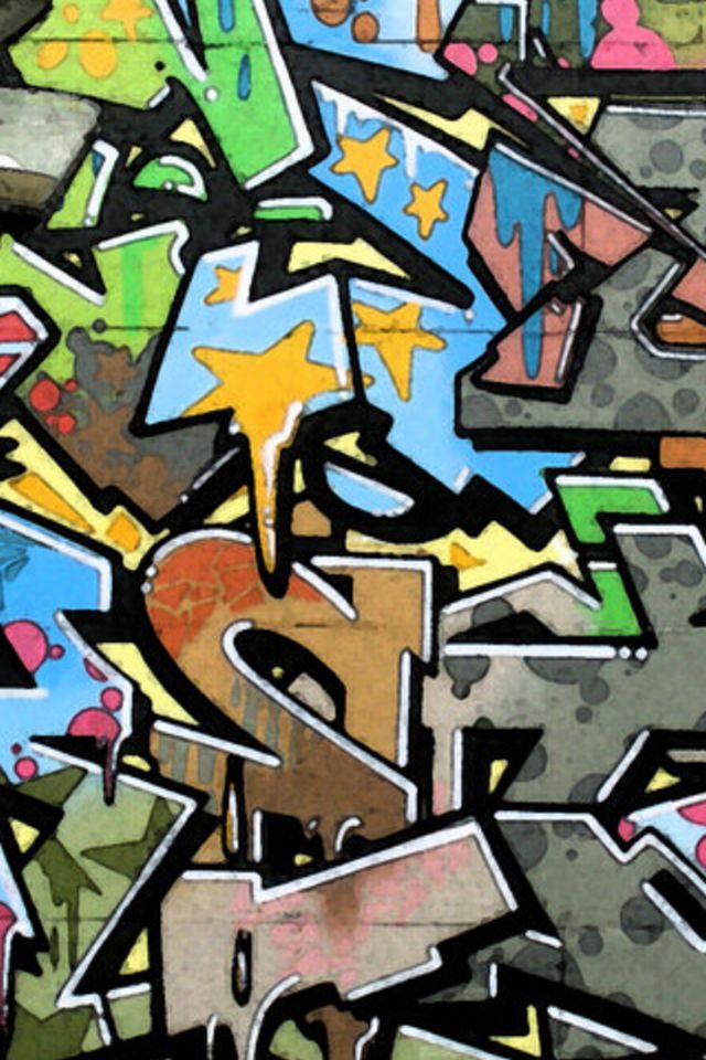 Iphone 4/4s - Iphone Graffiti Wallpaper Hd , HD Wallpaper & Backgrounds