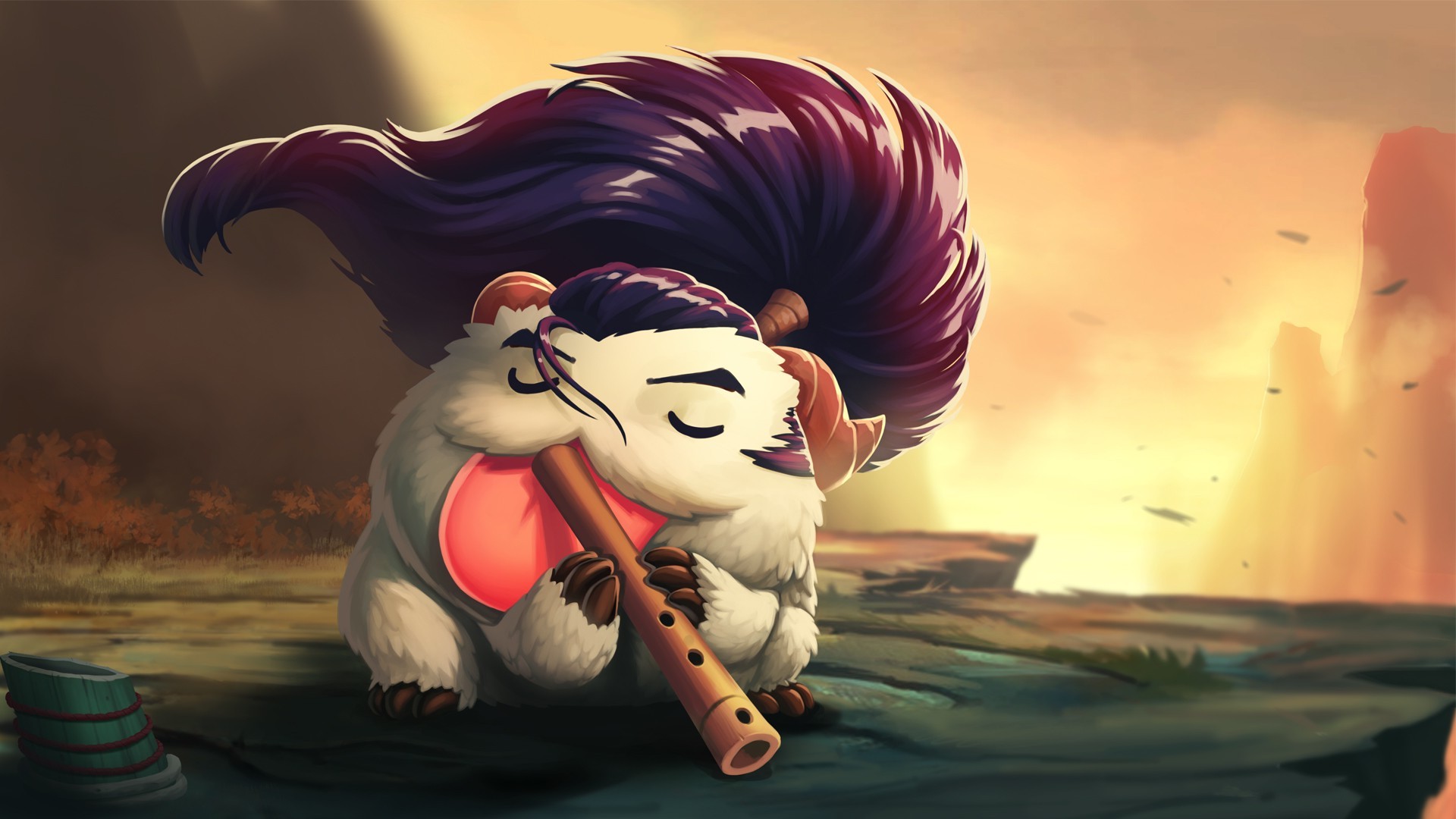Poro, Yasuo, League Of Legends Wallpapers Hd / Desktop - League Of Legends Poro Yasuo , HD Wallpaper & Backgrounds