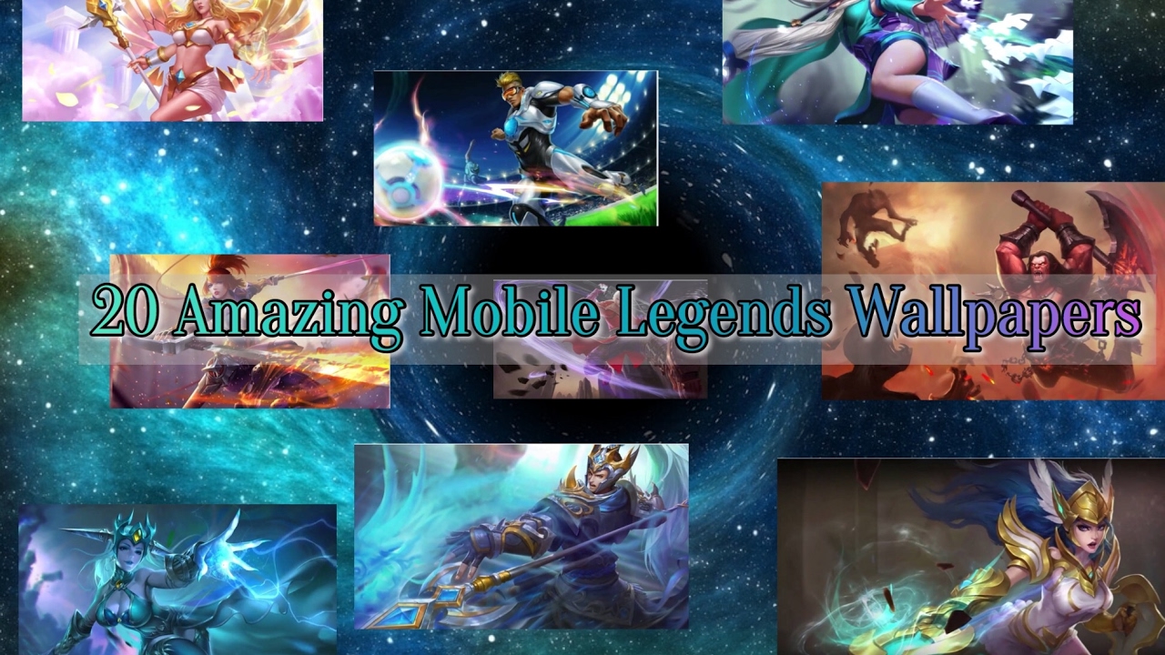 20 Amazing Wallpapers Of Mobile Legend Heroes - Collage , HD Wallpaper & Backgrounds
