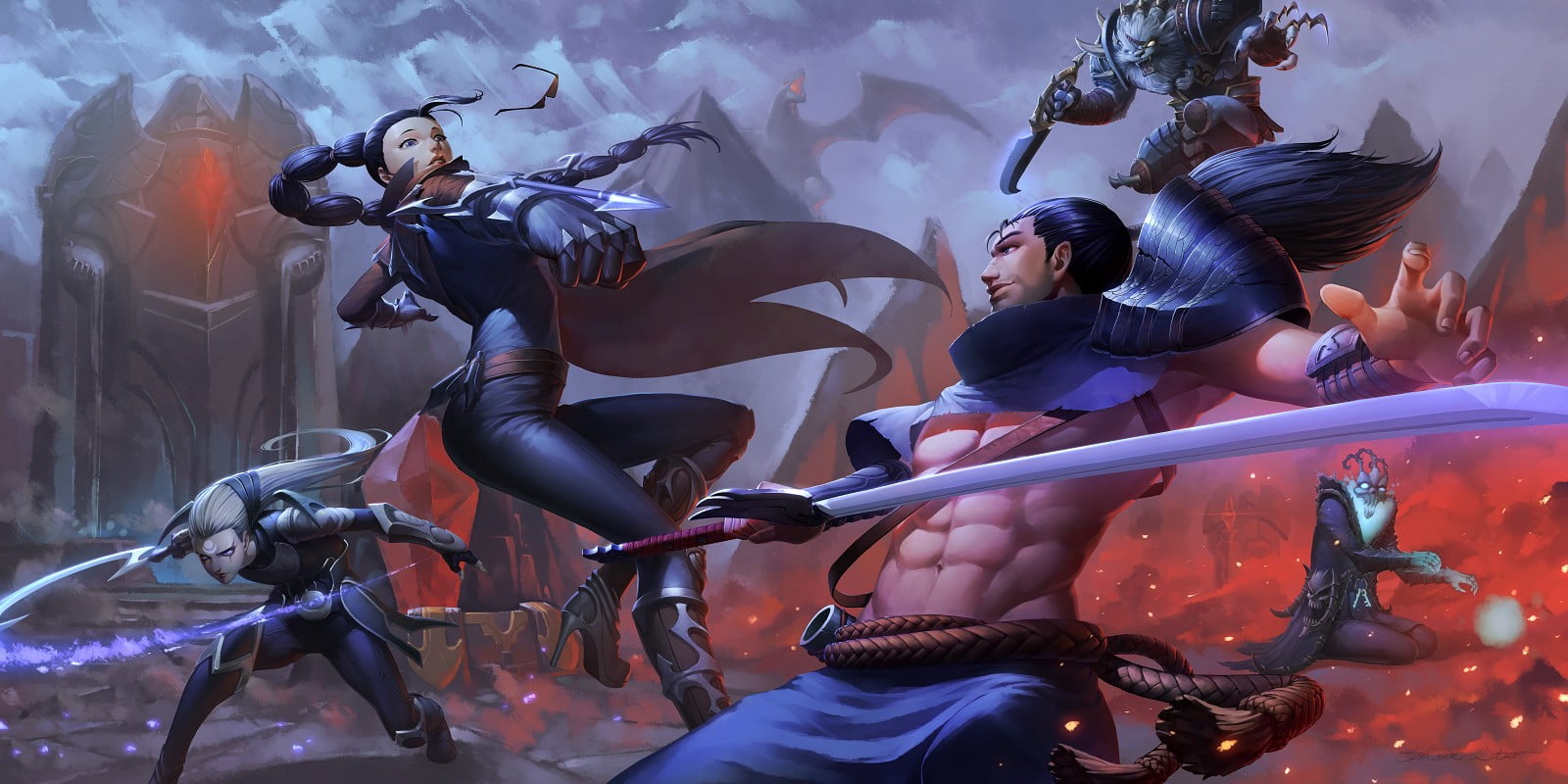 Game Digital Wallpaper League Of Legends Yasuo Diana Yasuo Game Digital Wallpaper League Of Legends Yasuo Diana Yasuo