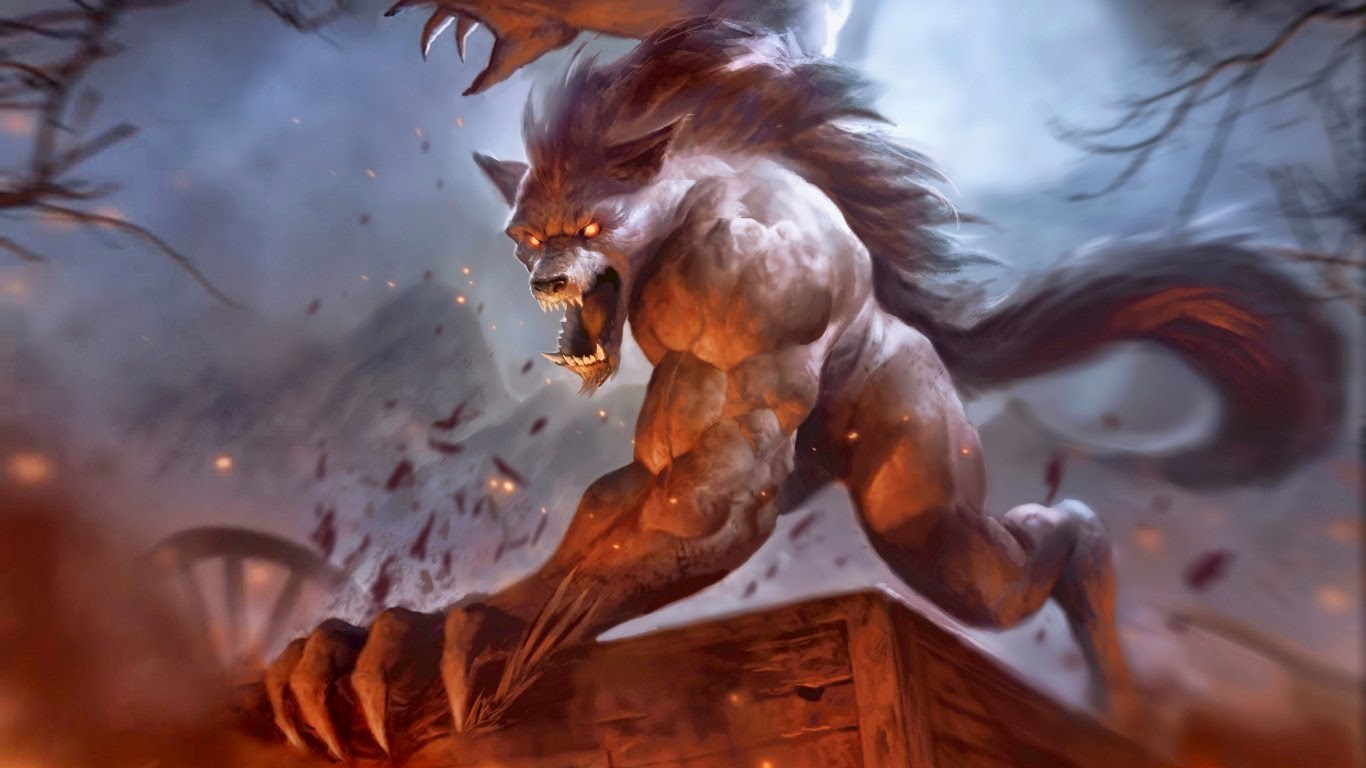 Lol Wallpaper - Mtg Red Wolf Cards , HD Wallpaper & Backgrounds