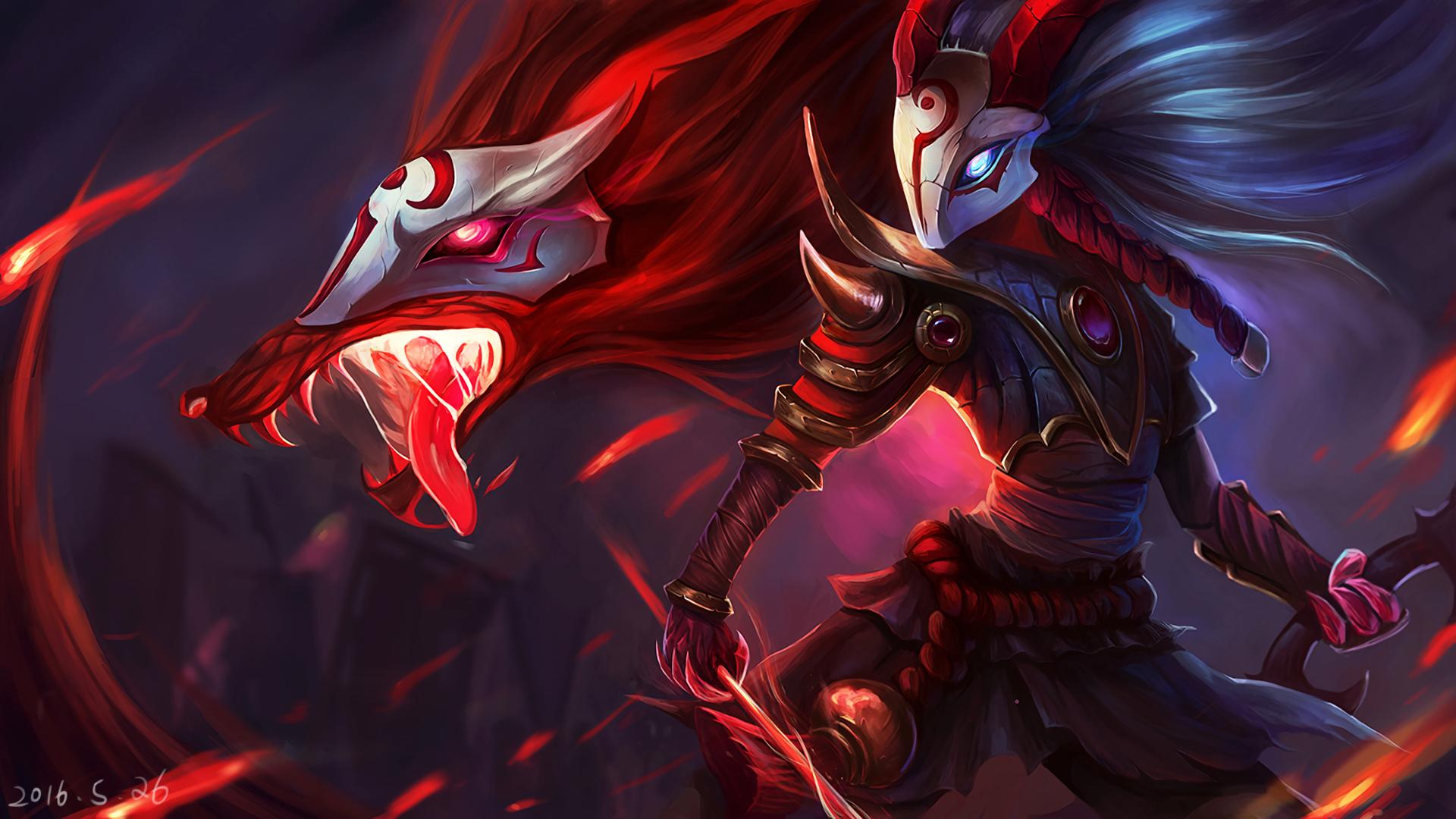 Blood Moon Skin Fanart , HD Wallpaper & Backgrounds