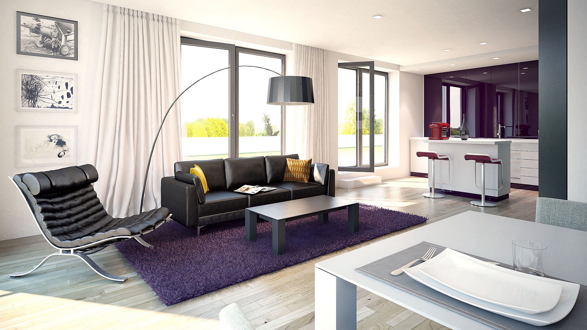 Wallpaper Interior, Design, Living Room, Furniture, - Living Room Design Hd , HD Wallpaper & Backgrounds