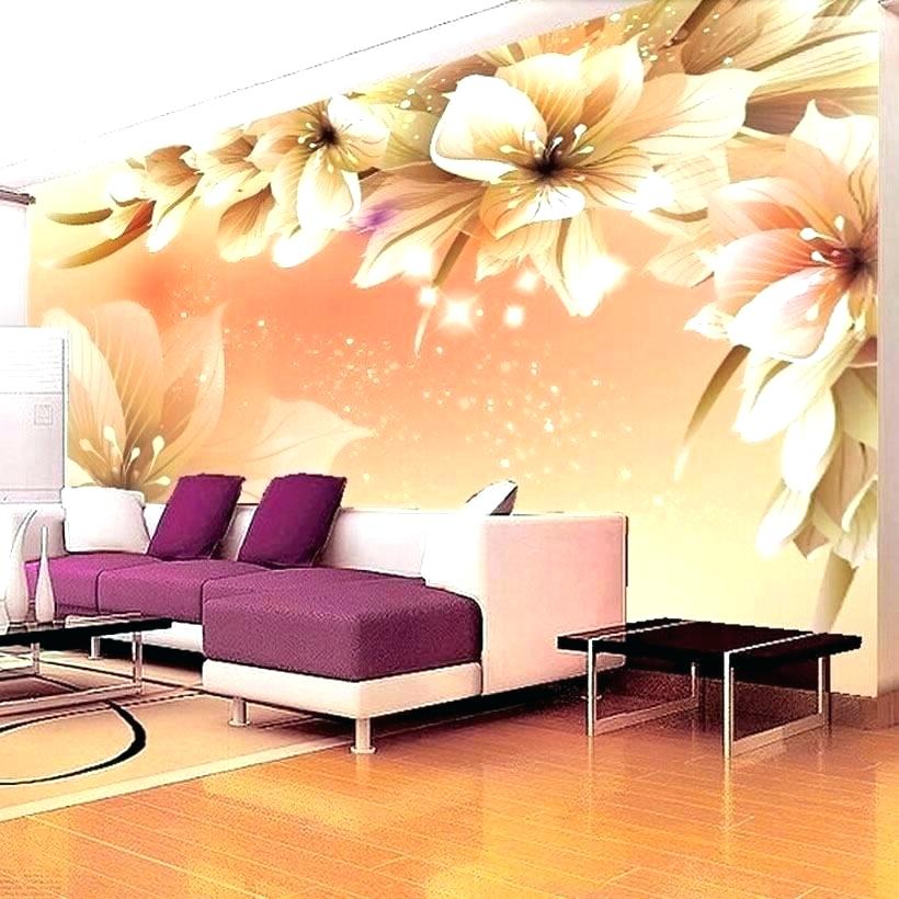 Wallpaper Designs For Living Room India Wallpaper For - Papel De Parede 3d Para Sala De Flor , HD Wallpaper & Backgrounds