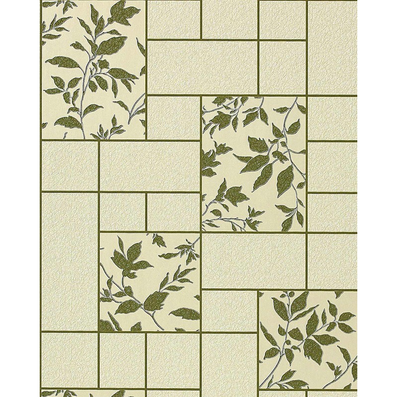 Kitchen Bath Vinyl Wallpaper Wall Modern Tile Floral - Beige Kitchen Tile Texture , HD Wallpaper & Backgrounds