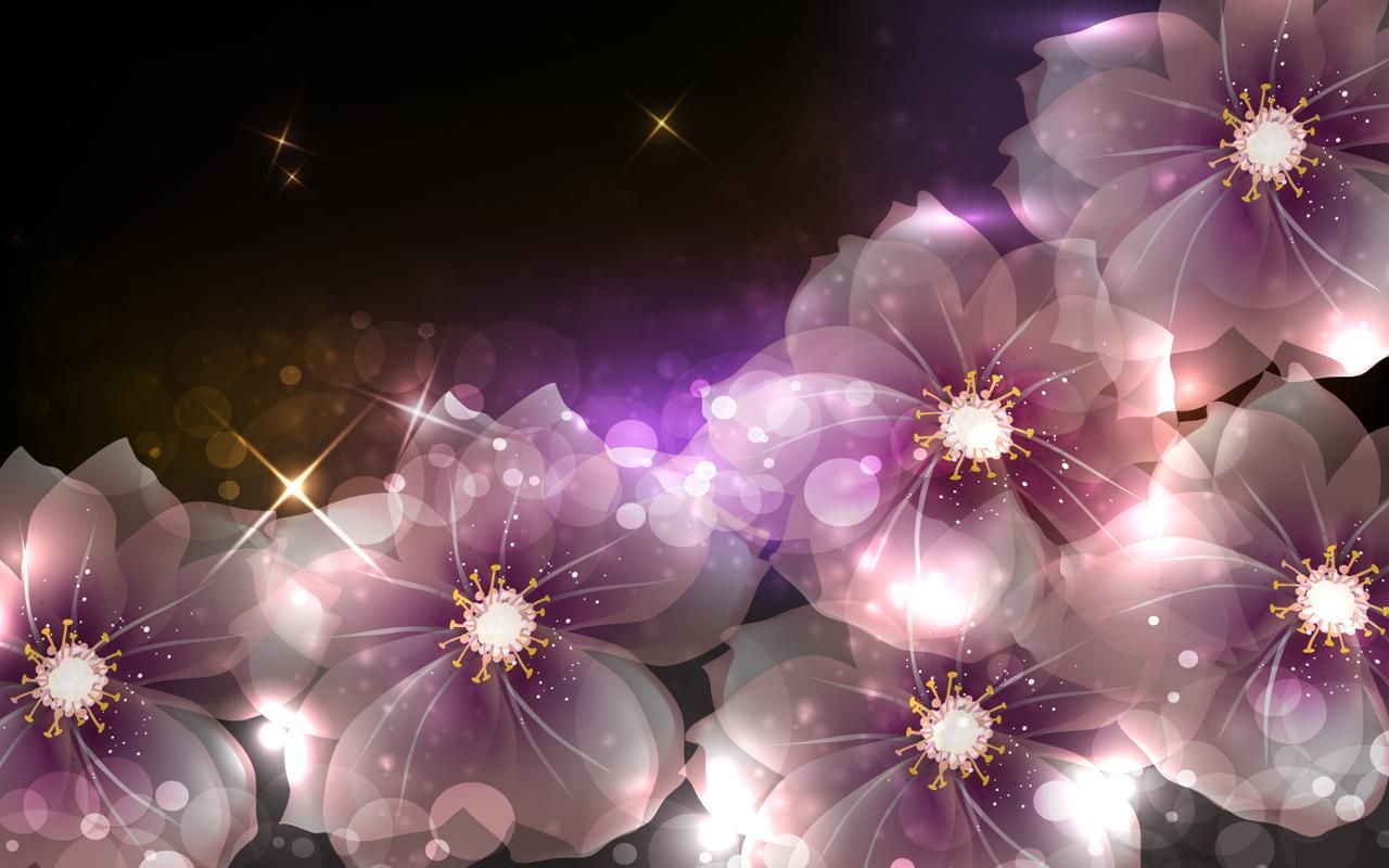 Glowing Flowers Live Wallpaper - Happy Birthday Wishes Live , HD Wallpaper & Backgrounds