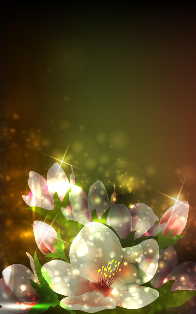 Glowing Flowers , HD Wallpaper & Backgrounds